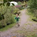 Harry runs around and gives it thumbs up, Staigue Fort and the Beach, Kerry, Ireland - 2nd August 2017