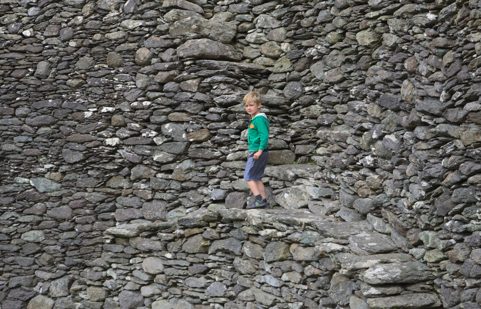 Harry looks like he's up to something from Staigue Fort and the Beach, Kerry, Ireland - 2nd August 2017
