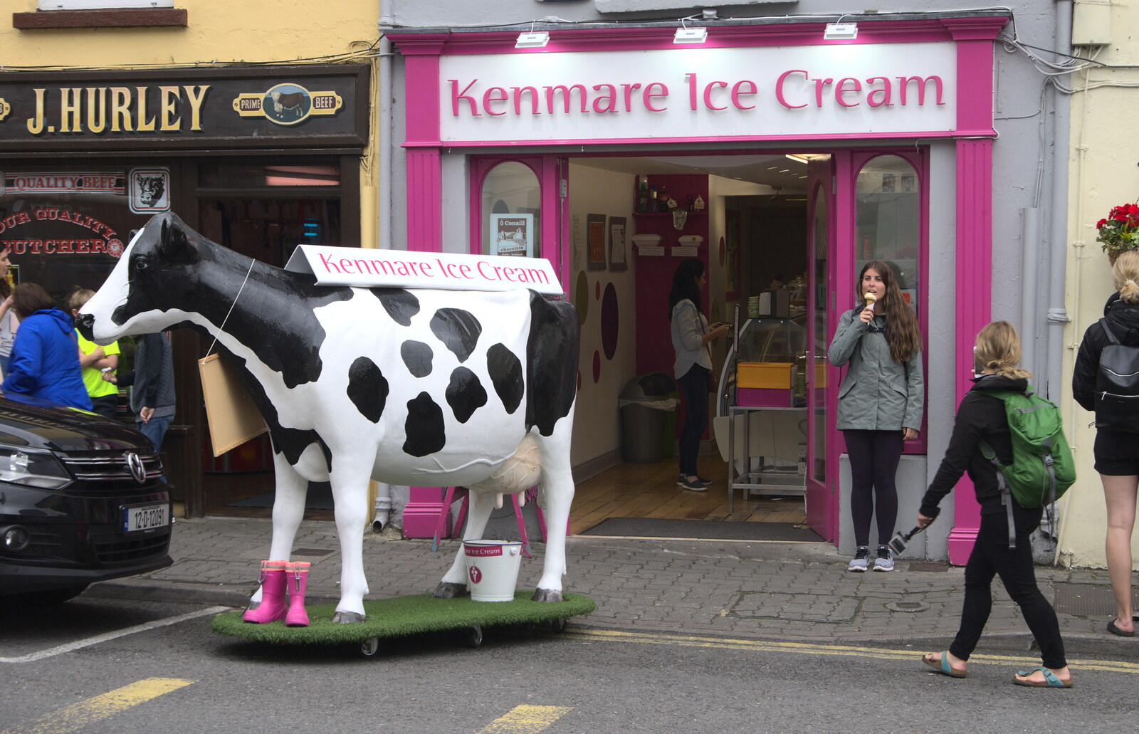 A Kenmare Ice-cream cow from A Seafari Boat Trip, Kenmare, Kerry, Ireland - 3rd August 2017