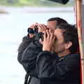 James and Philly look out to sea, A Seafari Boat Trip, Kenmare, Kerry, Ireland - 3rd August 2017