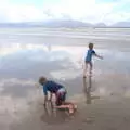 Fred kneels down in the shallow water, The Annascaul 10k Run, Abha na Scáil, Kerry, Ireland - 5th August 2017