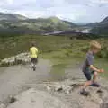 Harry runs up a rock, The Annascaul 10k Run, Abha na Scáil, Kerry, Ireland - 5th August 2017