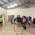 Runners in the sports hall, The Annascaul 10k Run, Abha na Scáil, Kerry, Ireland - 5th August 2017