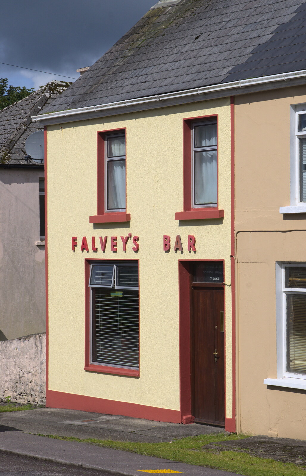 The least pub-looking bar ever: Falvey's from The Annascaul 10k Run, Abha na Scáil, Kerry, Ireland - 5th August 2017