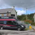 The PA RoadCaster van hangs around, The Annascaul 10k Run, Abha na Scáil, Kerry, Ireland - 5th August 2017