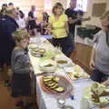 Fred scopes out the cake and sausages, The Annascaul 10k Run, Abha na Scáil, Kerry, Ireland - 5th August 2017