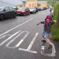 Harry goes nuts at the top of the road, Minard Beach and Ceol Agus Craic, Lios Póil, Kerry - 6th August 2017