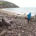 Isobel and Harry on the beach, Minard Beach and Ceol Agus Craic, Lios Póil, Kerry - 6th August 2017