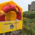 Bright red lifebuoy and Minard Castle, Minard Beach and Ceol Agus Craic, Lios Póil, Kerry - 6th August 2017