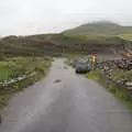 The car waits on the road, Minard Beach and Ceol Agus Craic, Lios Póil, Kerry - 6th August 2017