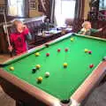 We play pool at McLoughlin's, up the road, Surfing Achill Island, Oileán Acla, Maigh Eo, Ireland - 8th August 2017