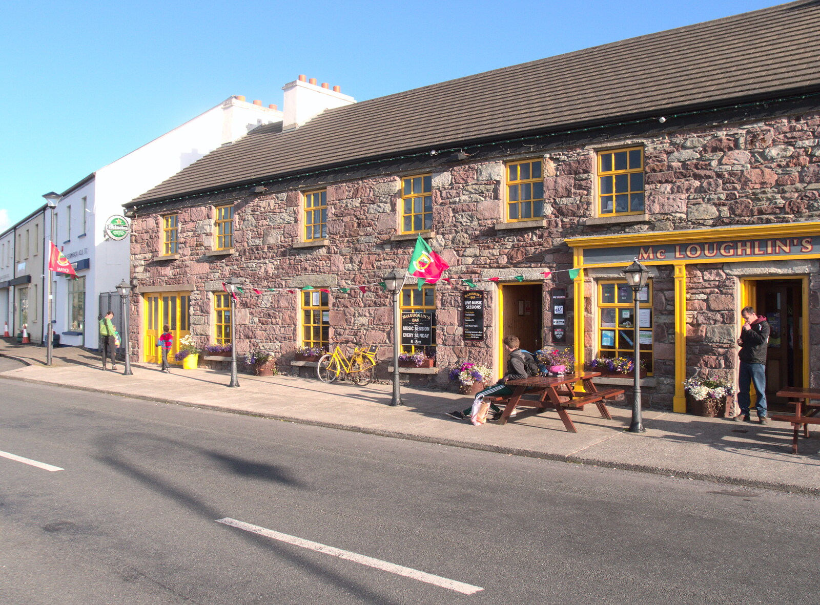 McLoughlin's bar in Achill from Surfing Achill Island, Oileán Acla, Maigh Eo, Ireland - 8th August 2017