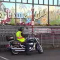 Big shiny motorbike outside the Achill SuperValu, Surfing Achill Island, Oileán Acla, Maigh Eo, Ireland - 8th August 2017