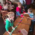 Harry, Patrick and Fred make a huge snake, Surfing Achill Island, Oileán Acla, Maigh Eo, Ireland - 8th August 2017