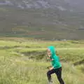 Harry runs up a hill, Surfing Achill Island, Oileán Acla, Maigh Eo, Ireland - 8th August 2017