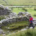 Fred in some ruins, Surfing Achill Island, Oileán Acla, Maigh Eo, Ireland - 8th August 2017