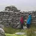 We shelter from rain by an abandoned cottage, Surfing Achill Island, Oileán Acla, Maigh Eo, Ireland - 8th August 2017