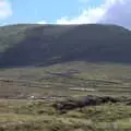 Bags of peat stacked up in the distance, Surfing Achill Island, Oileán Acla, Maigh Eo, Ireland - 8th August 2017