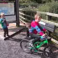 Fred on his bike, A Bike Ride to Mulranny, County Mayo, Ireland - 9th August 2017