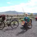 Harry near his 'transport pod', A Bike Ride to Mulranny, County Mayo, Ireland - 9th August 2017