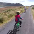 Fred and Isobel, back on the bike track, A Bike Ride to Mulranny, County Mayo, Ireland - 9th August 2017