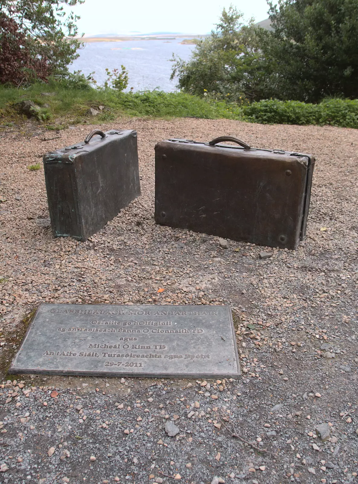 A plaque commemorates the 2012 Greenway opening , from A Bike Ride to Mulranny, County Mayo, Ireland - 9th August 2017