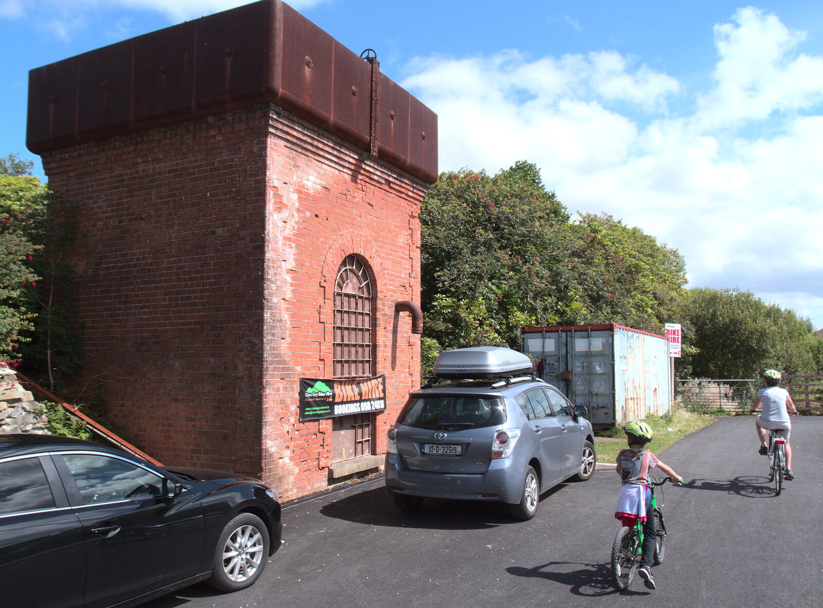 A water tower for the steam trains from A Bike Ride to Mulranny, County Mayo, Ireland - 9th August 2017
