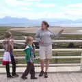 The gang, with Mulranny Bay in the background, A Bike Ride to Mulranny, County Mayo, Ireland - 9th August 2017