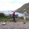 Fred rides a bicycle sculpture, A Bike Ride to Mulranny, County Mayo, Ireland - 9th August 2017