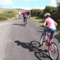 Riding up the only hill in the whole 16 miles, A Bike Ride to Mulranny, County Mayo, Ireland - 9th August 2017