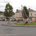 Ribbons on a roundabout Maypole, From Achill to Strokestown, Mayo and Roscommon, Ireland - 10th August 2017