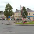 Ribbons on a roundabout Maypole, From Achill to Strokestown, Mayo and Roscommon, Ireland - 10th August 2017