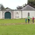 Harry, Isobel and Fred in the long grass, From Achill to Strokestown, Mayo and Roscommon, Ireland - 10th August 2017