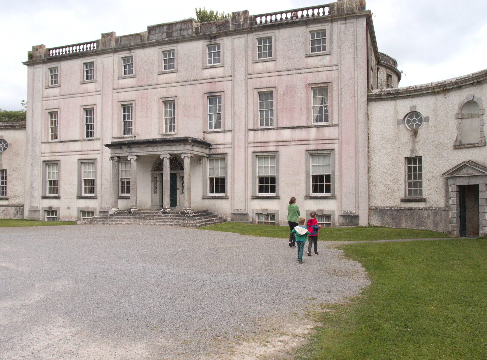 The gang explore the house from From Achill to Strokestown, Mayo and Roscommon, Ireland - 10th August 2017