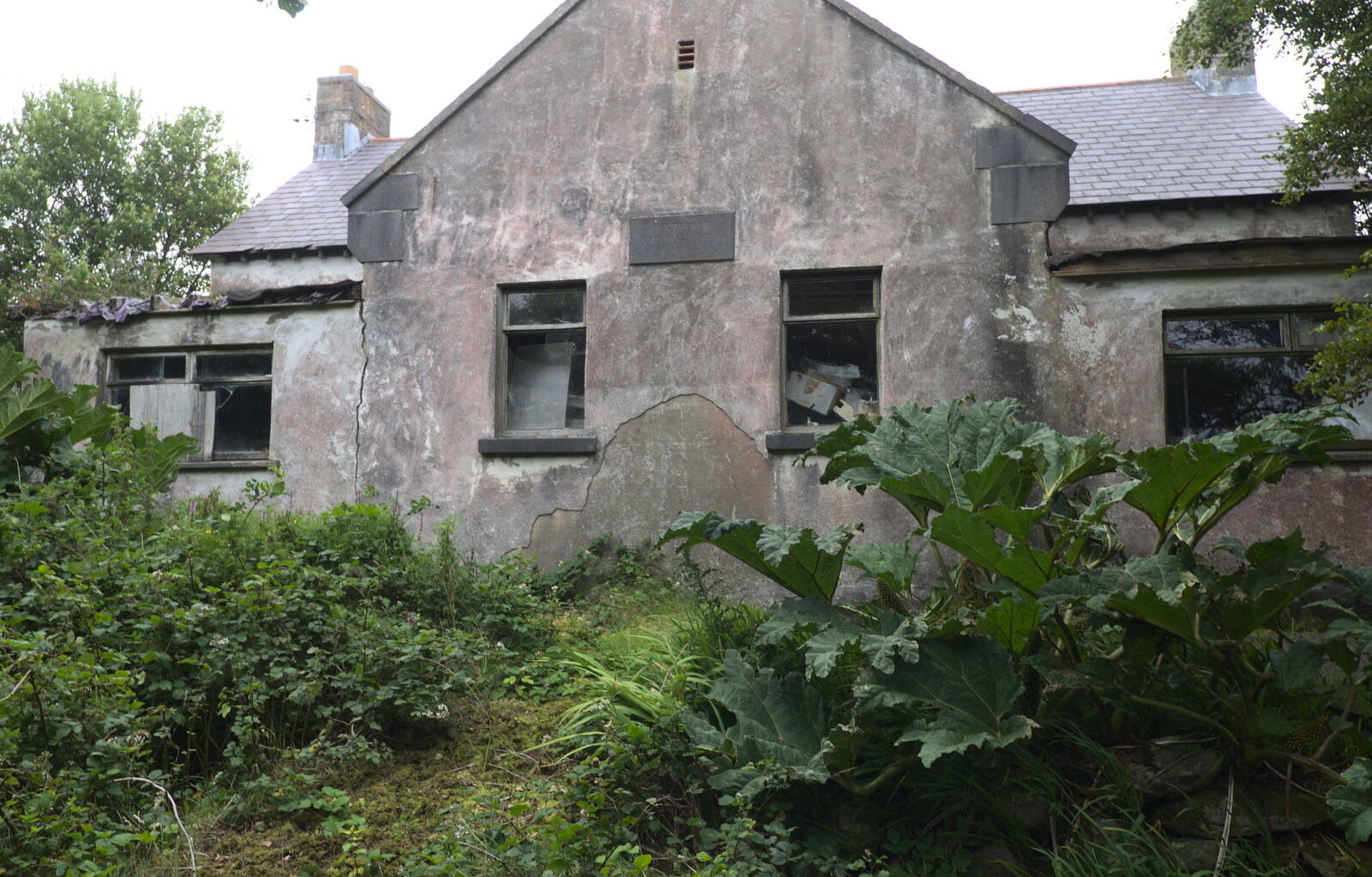 The sadly derelict Belfarsad National School, 1913 from From Achill to Strokestown, Mayo and Roscommon, Ireland - 10th August 2017