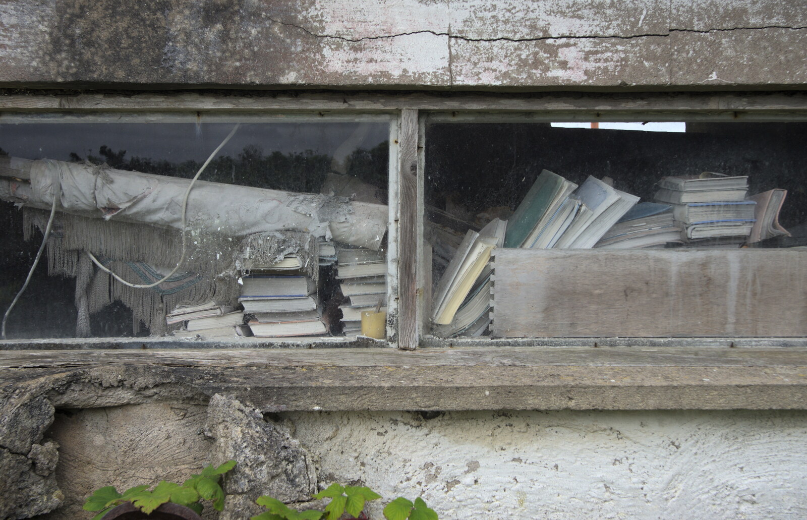 A heap of discarded books adds to the poignancy from From Achill to Strokestown, Mayo and Roscommon, Ireland - 10th August 2017