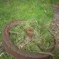 Iron wheel in the grass, From Achill to Strokestown, Mayo and Roscommon, Ireland - 10th August 2017