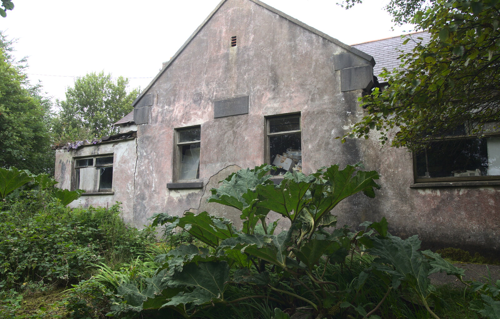 The derelict school from From Achill to Strokestown, Mayo and Roscommon, Ireland - 10th August 2017