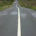 Vanishing-point highway near Newport, From Achill to Strokestown, Mayo and Roscommon, Ireland - 10th August 2017