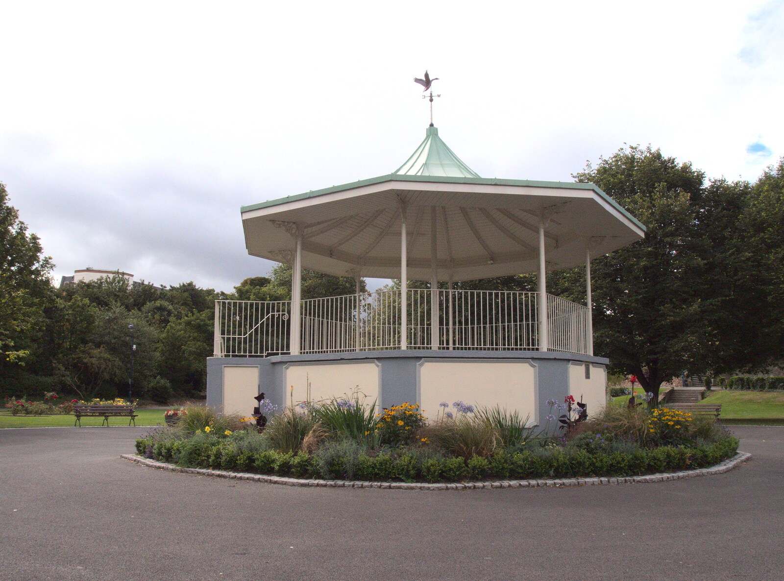 The Blackrock Park band stand from Fire and Water: The Burning of the Blackrock Centre, County Dublin, Ireland - 12th August 2017