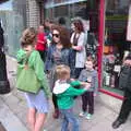 Isobel bumps into an old friend from school, Fire and Water: The Burning of the Blackrock Centre, County Dublin, Ireland - 12th August 2017