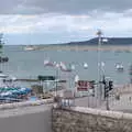 A flotilla of little boats sets sail, Fire and Water: The Burning of the Blackrock Centre, County Dublin, Ireland - 12th August 2017