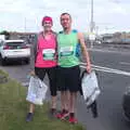 Isobel and James by East Point tolls at 7am, Isobel's Rock'n'Roll Half Marathon, Dublin, Ireland - 13th August 2017