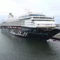 The ferry passes cruise-liner Mein Schiff Ein, Isobel's Rock'n'Roll Half Marathon, Dublin, Ireland - 13th August 2017