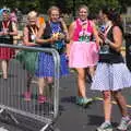 Runners in spotty skirts, Isobel's Rock'n'Roll Half Marathon, Dublin, Ireland - 13th August 2017