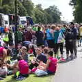 Masses of runners hang around, Isobel's Rock'n'Roll Half Marathon, Dublin, Ireland - 13th August 2017