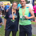 Isobel's Rock'n'Roll Half Marathon, Dublin, Ireland - 13th August 2017, Isobel and James show off their medals