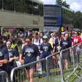 There's a big queue for the bus, Isobel's Rock'n'Roll Half Marathon, Dublin, Ireland - 13th August 2017