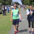Isobel's Rock'n'Roll Half Marathon, Dublin, Ireland - 13th August 2017, James and Isobel with theirs kit bags