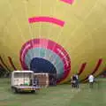 The balloon goes up, The BSCC at Yaxley and the Hoxne Beer Festival, Suffolk - 31st August 2017